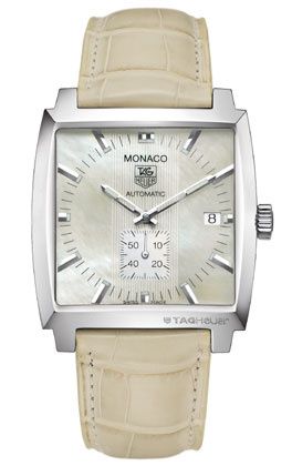 TAG Heuer Monaco Calibre 6 Stainless Steel / MOP / Alligator